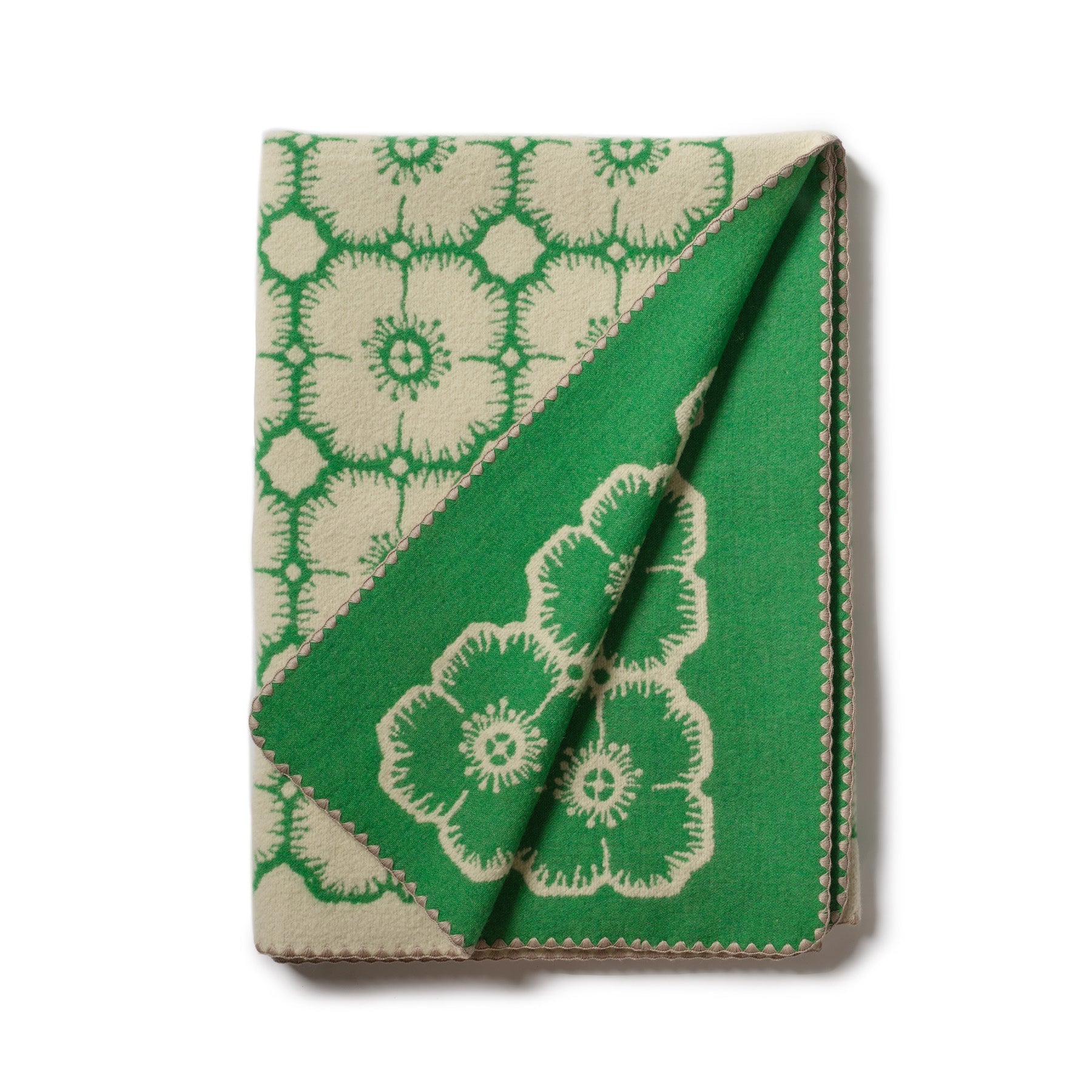 Anemone Blanket in Green